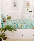 Jungle Safari Organic Bedsheet Set Super King Flat Sheet